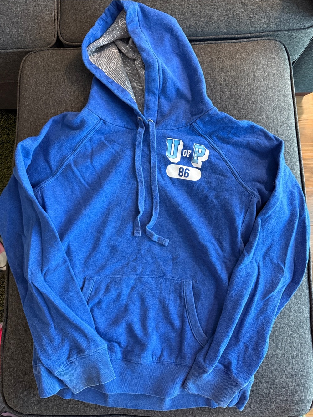 Victoria's Secret PINK Blue Hoodie Size Large